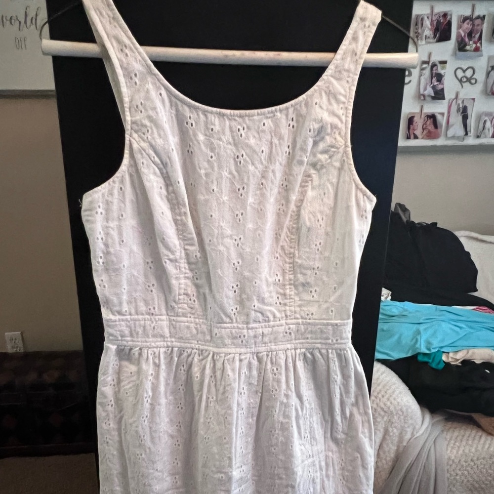 Mini eyelet dress